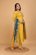 Luminous Yellow: Artisan 3-Piece Embroidery Dress - zfashionstudio